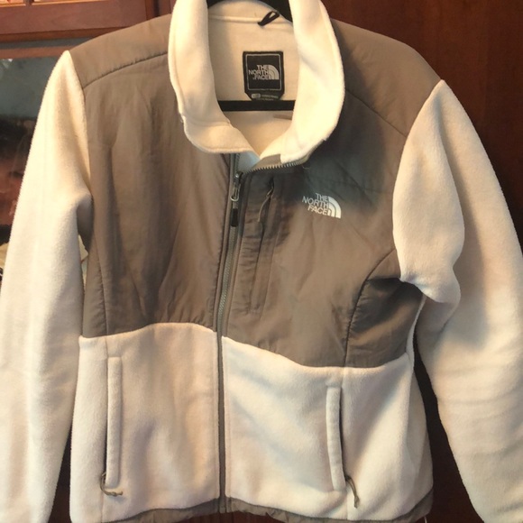 The North Face Jackets & Blazers - North face grey and white fleece jacket